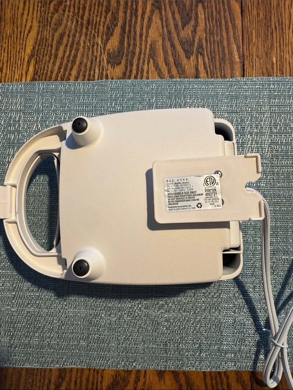 Rae Dunn Breakfast Waffle Maker - NEW - never used.